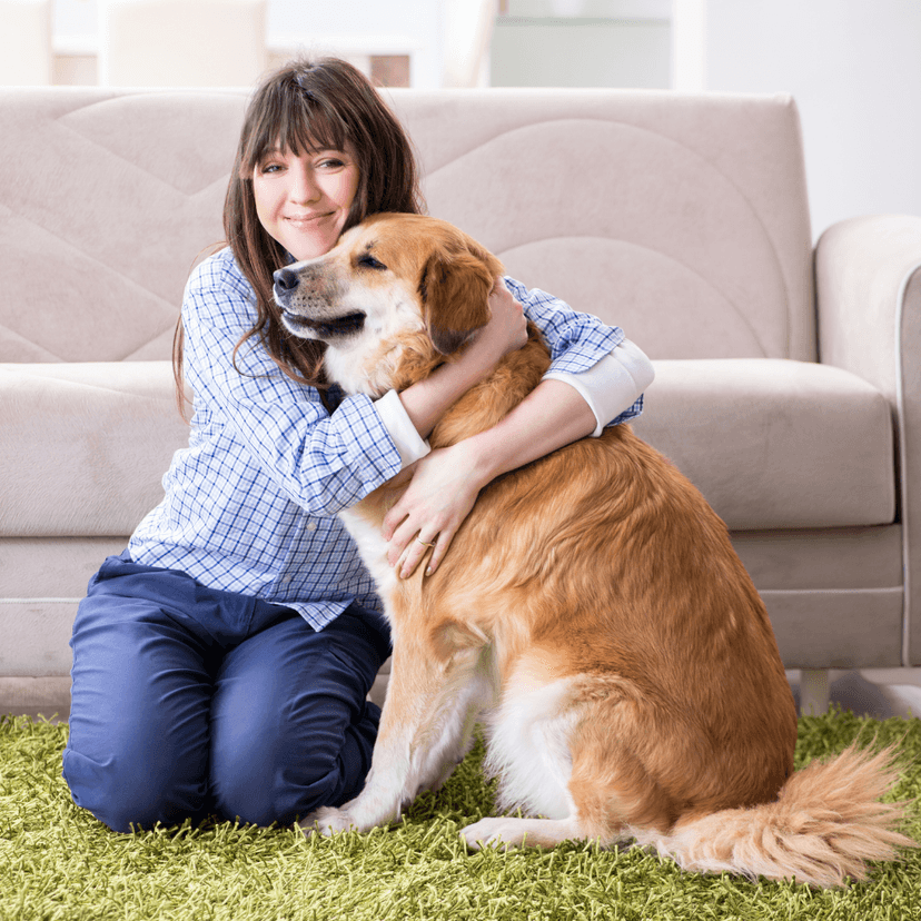 Founder with their beloved pet